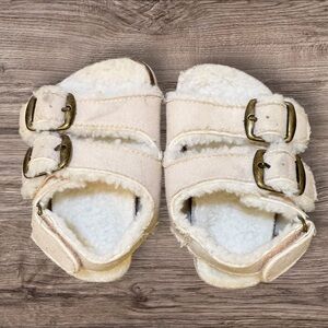 Cozy Cream Kids Sandals